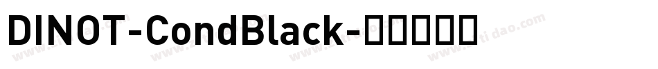 DINOT-CondBlack字体转换