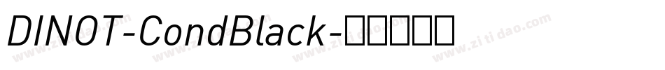 DINOT-CondBlack字体转换