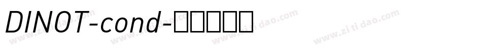 DINOT-cond字体转换