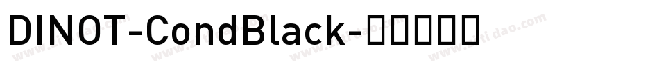 DINOT-CondBlack字体转换