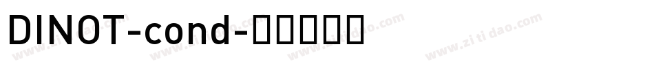 DINOT-cond字体转换