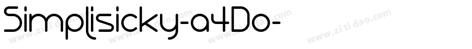 Simplisicky-a4Do字体转换