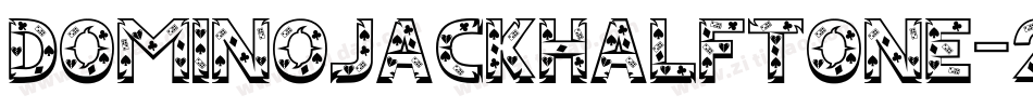 DominoJackHalftone-2A1X字体转换