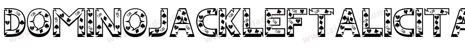 DominoJackLeftalicItalic-dm57字体转换