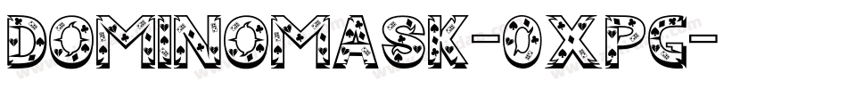 DominoMask-0XPG字体转换