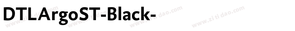 DTLArgoST-Black字体转换