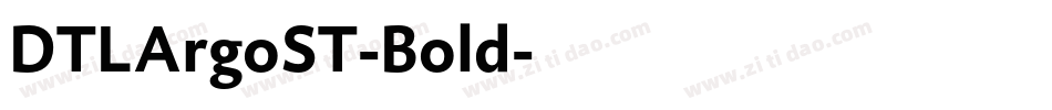 DTLArgoST-Bold字体转换