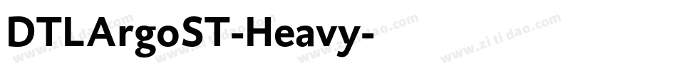 DTLArgoST-Heavy字体转换