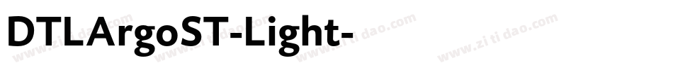 DTLArgoST-Light字体转换