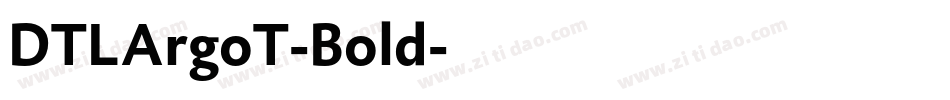 DTLArgoT-Bold字体转换
