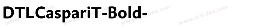 DTLCaspariT-Bold字体转换