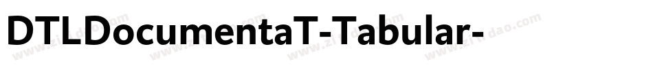 DTLDocumentaT-Tabular字体转换