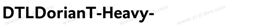 DTLDorianT-Heavy字体转换