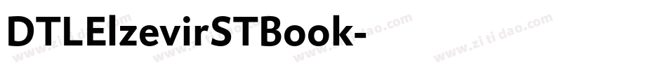 DTLElzevirSTBook字体转换