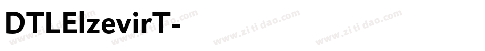 DTLElzevirT字体转换