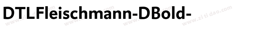DTLFleischmann-DBold字体转换