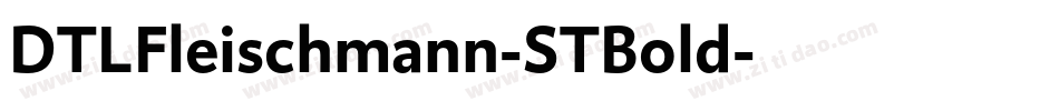 DTLFleischmann-STBold字体转换