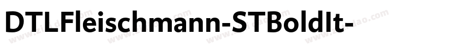 DTLFleischmann-STBoldIt字体转换