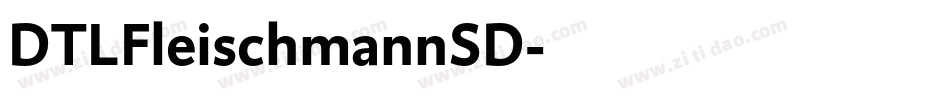 DTLFleischmannSD字体转换