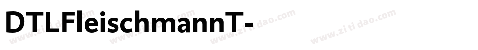 DTLFleischmannT字体转换