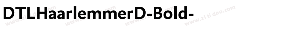 DTLHaarlemmerD-Bold字体转换