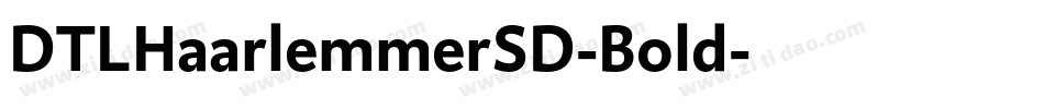 DTLHaarlemmerSD-Bold字体转换
