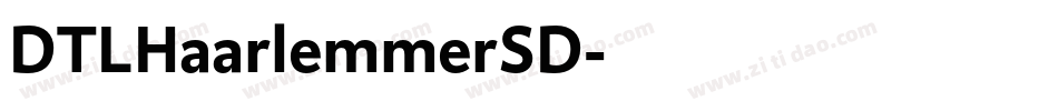 DTLHaarlemmerSD字体转换