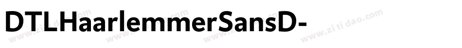 DTLHaarlemmerSansD字体转换