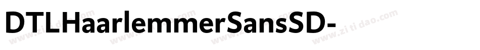 DTLHaarlemmerSansSD字体转换