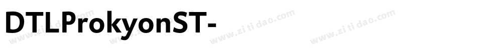 DTLProkyonST字体转换