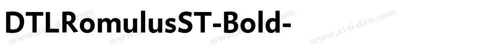 DTLRomulusST-Bold字体转换
