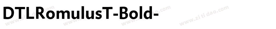 DTLRomulusT-Bold字体转换