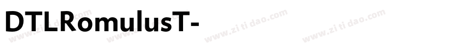 DTLRomulusT字体转换