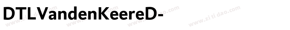 DTLVandenKeereD字体转换