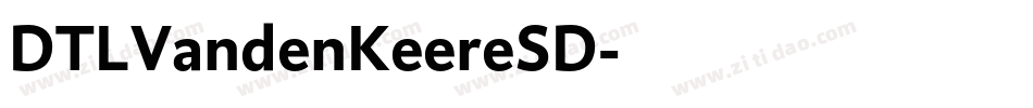 DTLVandenKeereSD字体转换