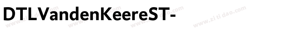 DTLVandenKeereST字体转换