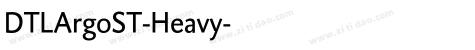 DTLArgoST-Heavy字体转换