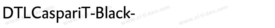 DTLCaspariT-Black字体转换