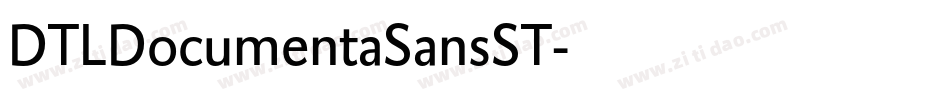 DTLDocumentaSansST字体转换