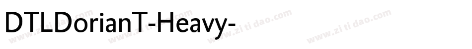 DTLDorianT-Heavy字体转换