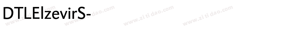 DTLElzevirS字体转换