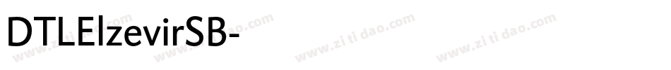 DTLElzevirSB字体转换