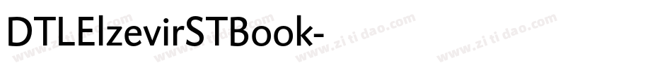 DTLElzevirSTBook字体转换