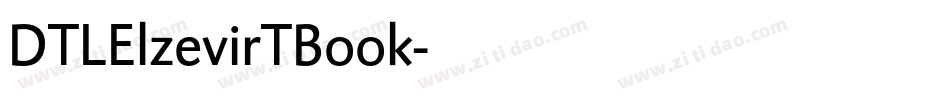 DTLElzevirTBook字体转换