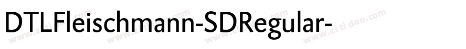 DTLFleischmann-SDRegular字体转换
