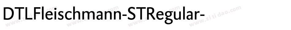 DTLFleischmann-STRegular字体转换
