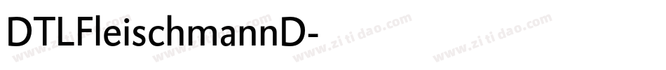 DTLFleischmannD字体转换