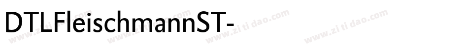 DTLFleischmannST字体转换
