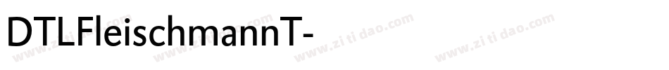 DTLFleischmannT字体转换