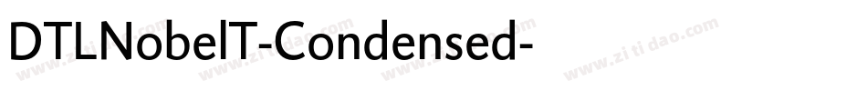 DTLNobelT-Condensed字体转换